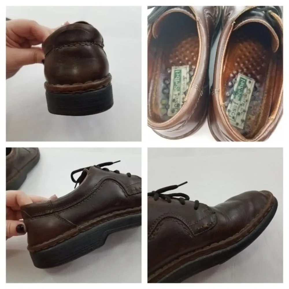 Josef Seibel‎ Mens Oxfords Size 42 9 Brown Leather